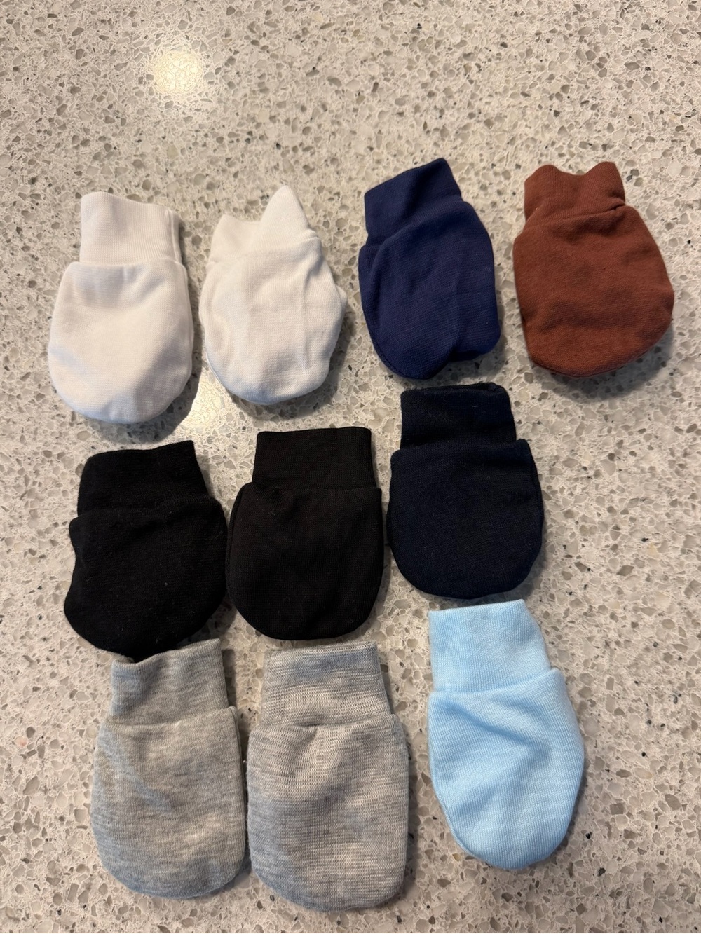 Baby Cotton No-Scratch Mittens - Multi Color Pack